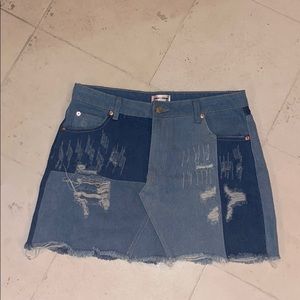 jean skirt